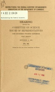 Cover of edition restructuringfed1996unit