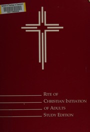 Cover of edition riteofchristiani0000cath_g8f0