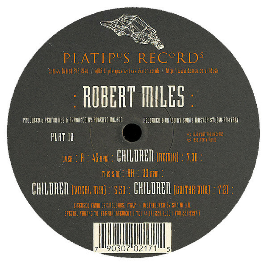 Correspondiente efecto Desafío Robert Miles - Children (Vinyl) : Robert Miles : Free Download, Borrow, and  Streaming : Internet Archive