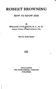 Cover of edition robertbrowningh00phelgoog