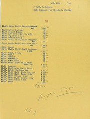 R.H. Dickson Invoices from B.G. Johnson, July 11, 1944, to November 20, 1944