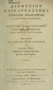 Cover of edition romanarumantiqui00dion