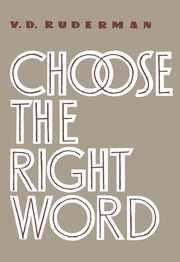 Choose The RIght Word
