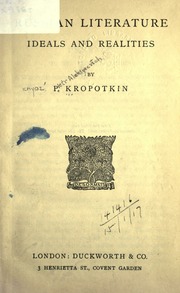 Cover of edition russianliteratur00kropuoft
