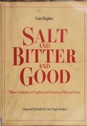 Cover of edition saltbittergoodth0000kapl