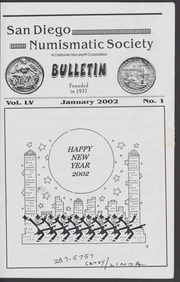 San Diego Numismatic Society Bulletin, 2002