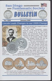 San Diego Numismatic Society Bulletin, 2009 (Partial Volume)