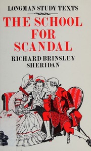 Cover of edition schoolforscandal0000sher_s9w3