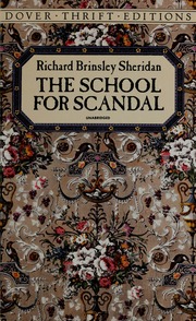Cover of edition schoolforscandalshe00sher