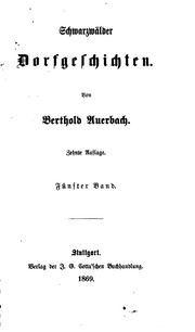 Cover of edition schwarzwlderdor03auergoog