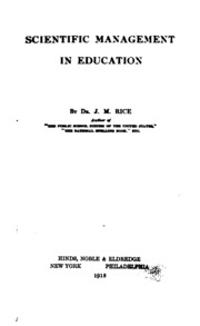 Cover of edition scientificmanag00ricegoog