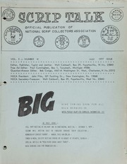 Scrip Talk: August 1977 Issue