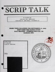 Scrip Talk: August 2003 Issue
