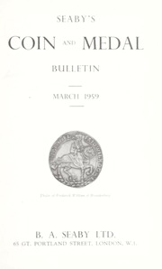 Seaby's Coin and Medal Bulletin: March 1959
