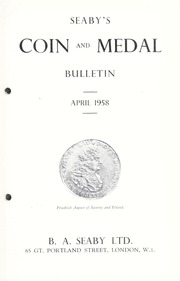 Seaby's Coin and Medal Bulletin: April 1958