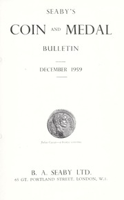 Seaby's Coin and Medal Bulletin: December 1959
