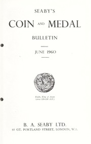 Seaby's Coin and Medal Bulletin: June 1960