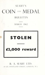 Seaby's Coin and Medal Bulletin: March 1962