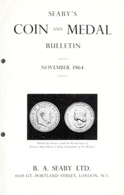 Seaby's Coin and Medal Bulletin: November 1964