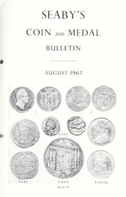 Seaby's Coin and Medal Bulletin: August 1967
