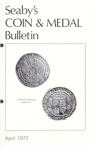 Seaby's Coin and Medal Bulletin: April 1972