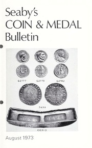 Seaby's Coin and Medal Bulletin: August 1973