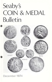 Seaby's Coin and Medal Bulletin: December 1974