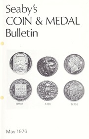 Seaby's Coin and Medal Bulletin: May 1976