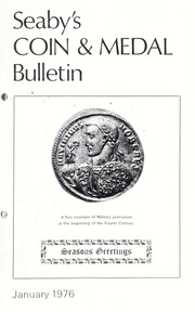 Seaby's Coin and Medal Bulletin: January 1976