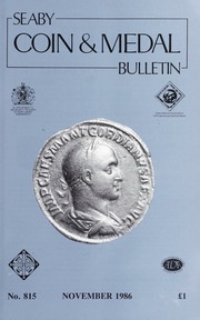 Seaby's Coin and Medal Bulletin: November 1986