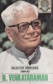 Selected Speeches of R  Venkataram
