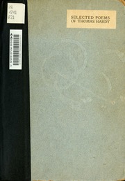 Cover of edition selectedpoems00hard