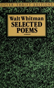 Cover of edition selectedpoems00whit