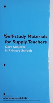 Self-study materials for supply teachers : core subjects in primary schools - Archives