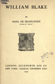 Cover of edition selincourtblake00deseuoft