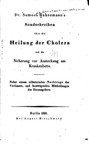 Cover of edition sendschreibenbe00hahngoog