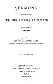 Cover of edition sermonspreached01liddgoog
