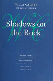 Cover of edition shadowsonrock0000cath_d6a7