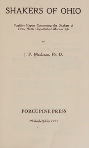 Cover of edition shakersofohiofug0000macl