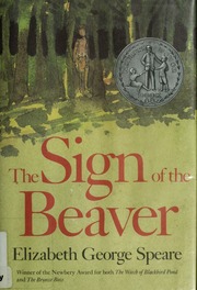Cover of edition signofbeaver00spea_0