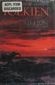 Cover of edition silmarillion0000tolk_t4l3
