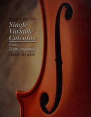 Cover of edition singlevariableca0000stew_j1f8
