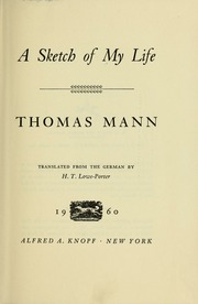 Cover of edition sketchofmylife00mann