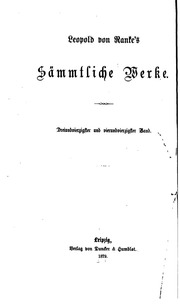 Cover of edition smmtlichewerke43rankgoog