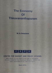 The economy of Thiruvanthapuram