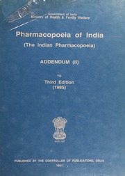 Pharmacopia of India