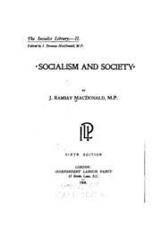 Cover of edition socialismandsoc00macdgoog