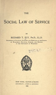 Cover of edition sociallawofservi00elyriala