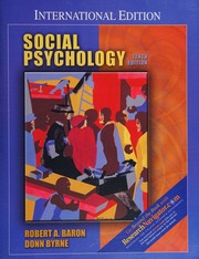 Cover of edition socialpsychology0000baro_i4b7