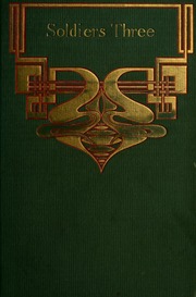 Cover of edition soldiersthreecol00kipl2